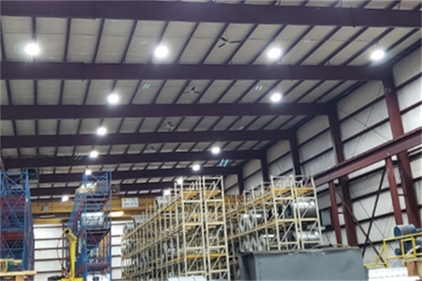 Warehouse lighting project in Canada